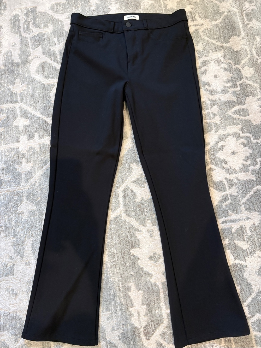 L'Agence Selma High Rise Black Pants, Size 28, New Without Tags